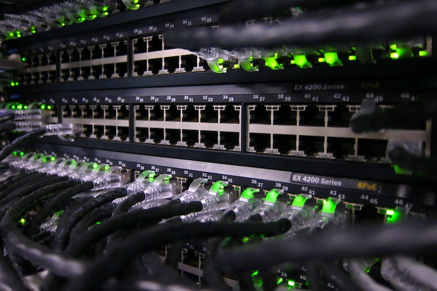 A corporate network stays most efficient with structured cabling.