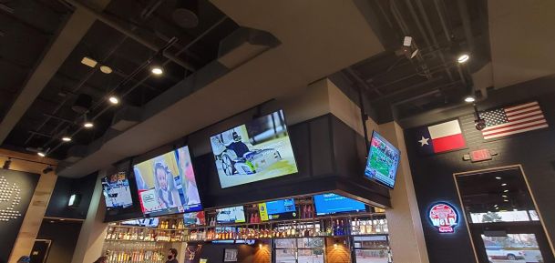 Distributed video in a bar