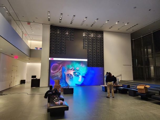 Installation of Video wall MOMA 