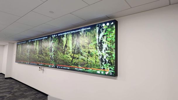 Video wall in a Training room