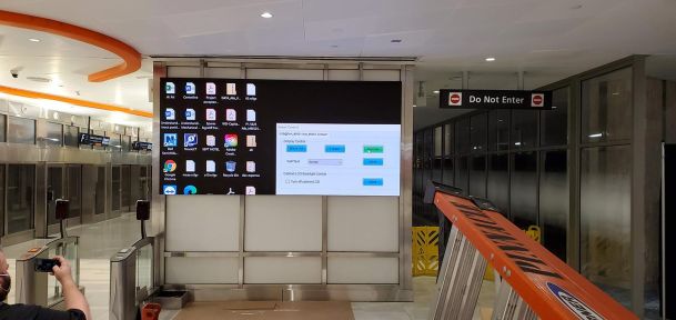 Digital signage Airport