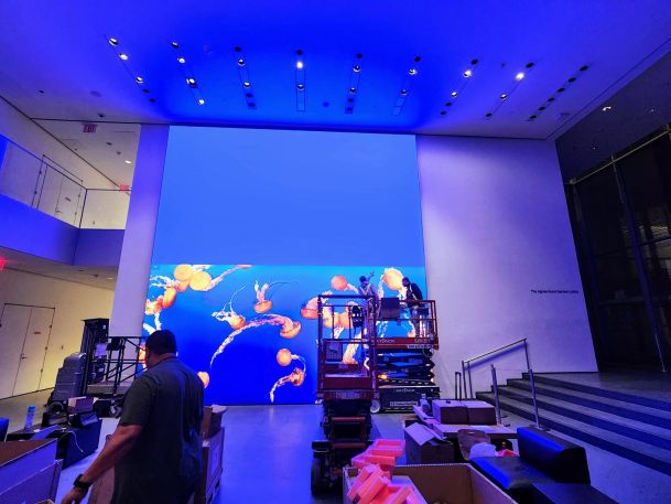 Installation of Video wall MOMA 