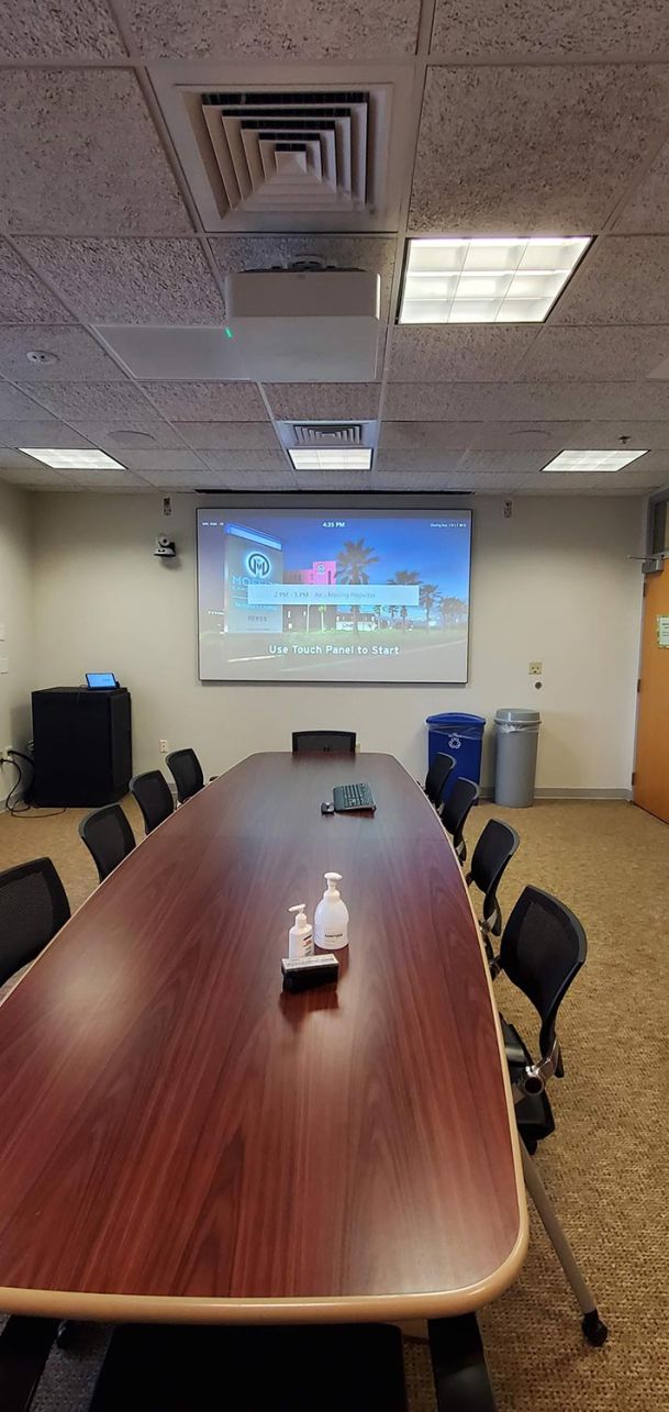 Conference Room with wooden table